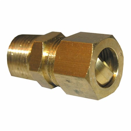 Larsen Supply Co 0.5 Compression x 0.5 in. Male Pipe Thread Brass Adapter 6PK 208048